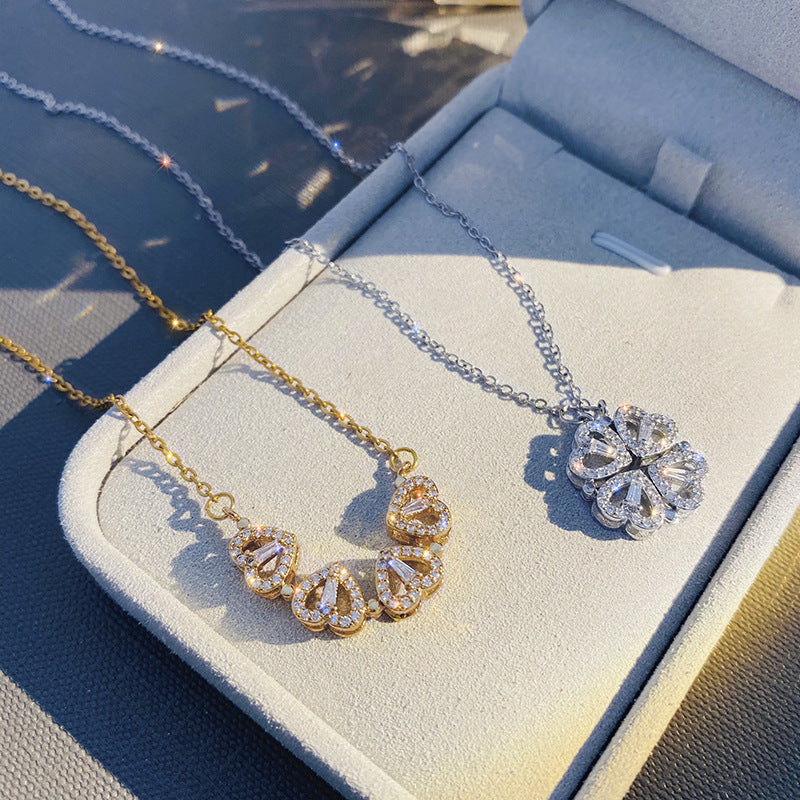 Leaf Clover Pendant Necklace