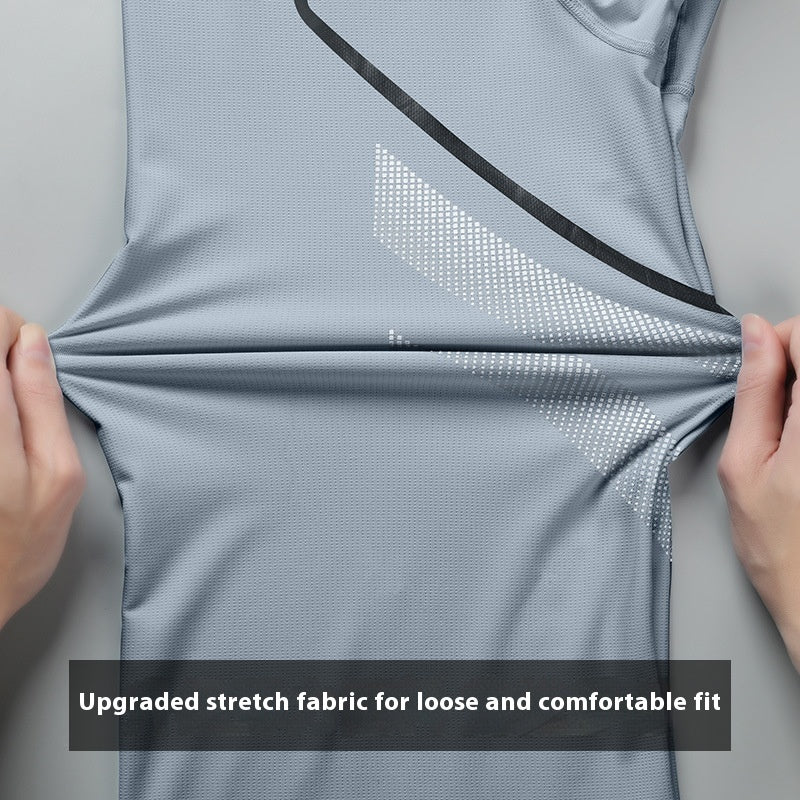 Breathable Short Sleeve Round Neck Active Tee