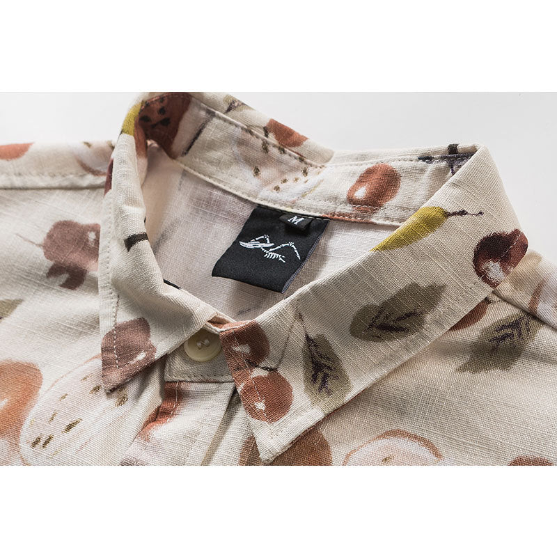 Flower Short Sleeve Unisex Style Shirt