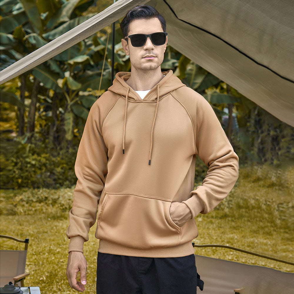 Loose Cool Blank Fleece Sweater Men's