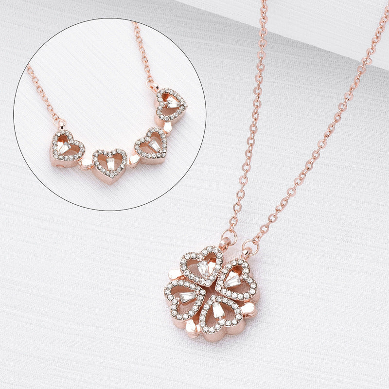 Leaf Clover Pendant Necklace