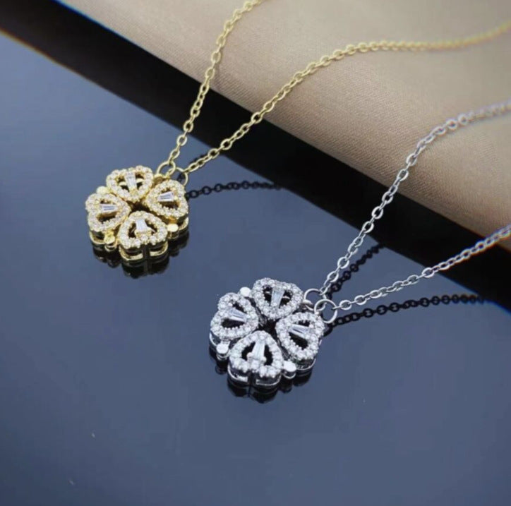 Leaf Clover Pendant Necklace