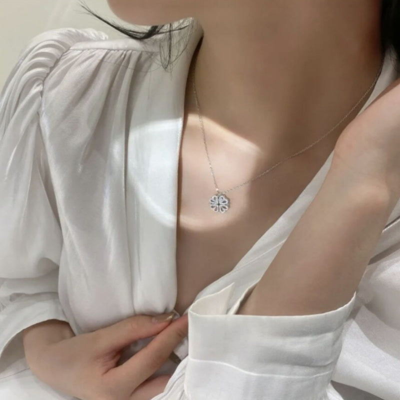 Leaf Clover Pendant Necklace