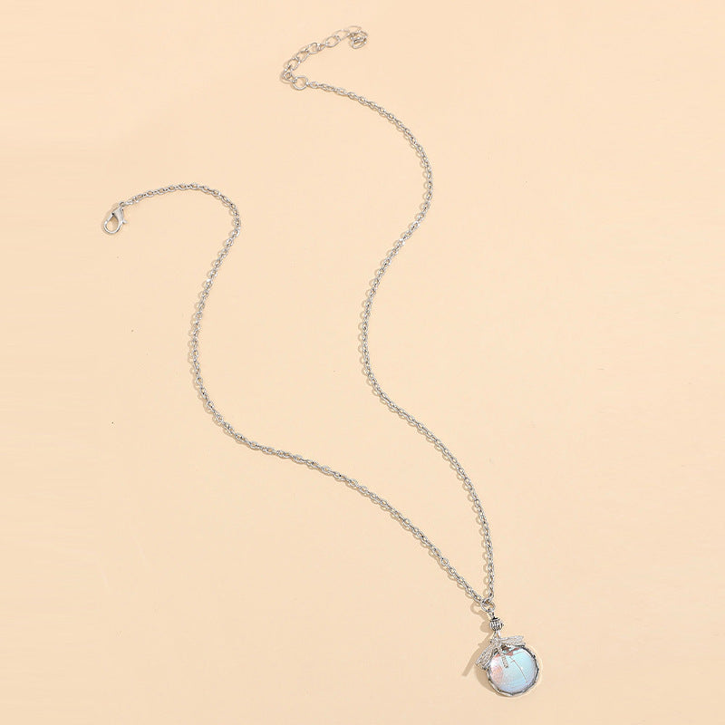 Dragonfly Crystal  Necklace
