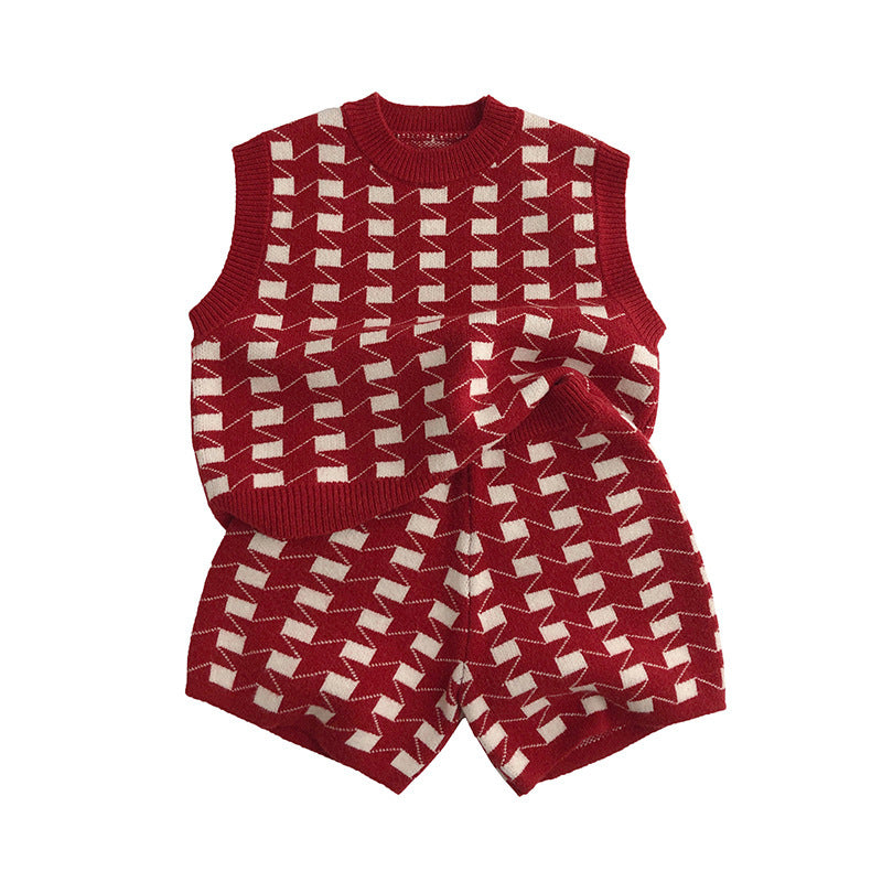 Christmas Sweater Knitting Suit