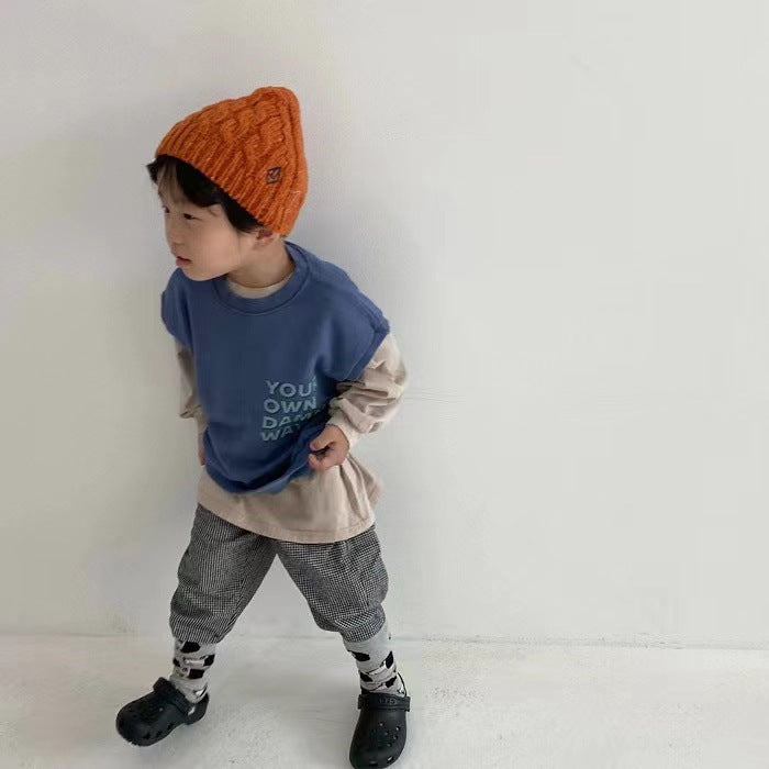 B  R  N Sleeveless Sweater