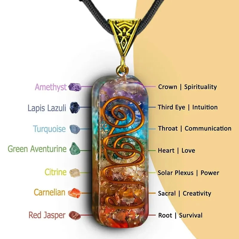 Reiki Healing Energy Crystal Pendant