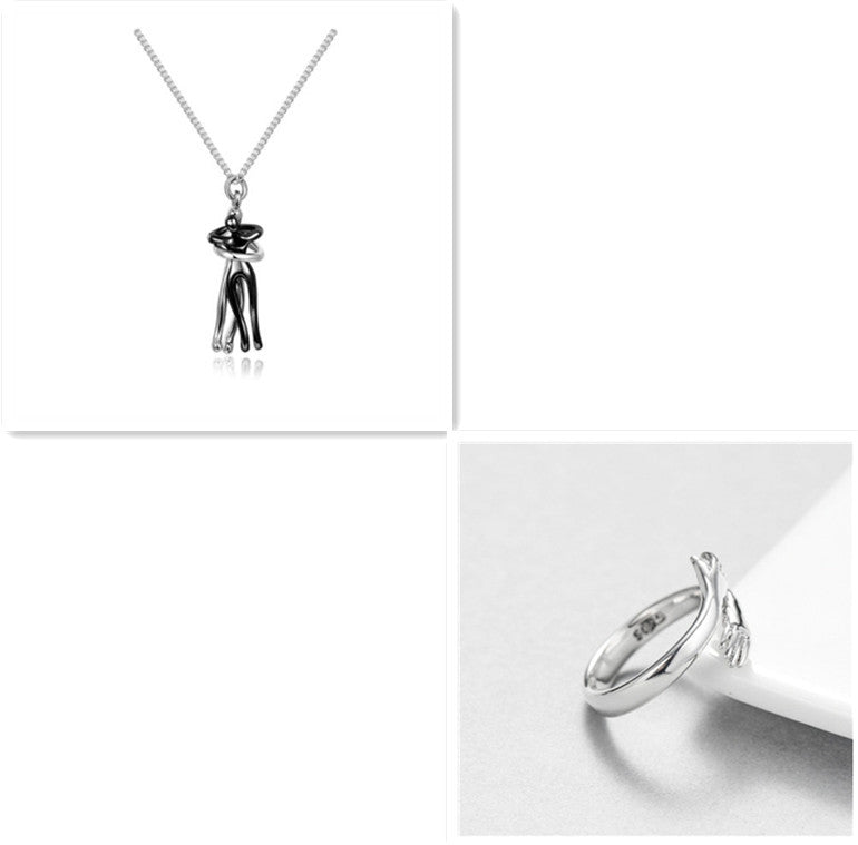 Love Hug Necklace Unisex  Valentine's Day Lover Gift