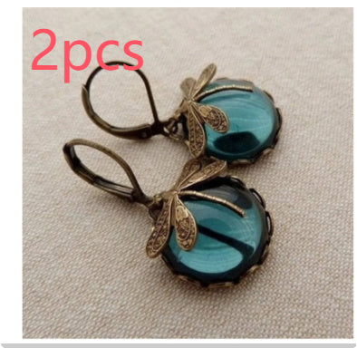 Boho Chakra Blue Moonstone Earrings