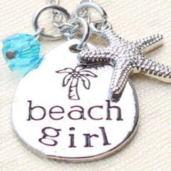 Beach Girl Pendant Necklace