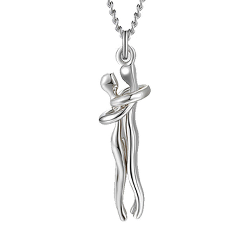Love Hug Necklace Unisex  Valentine's Day Lover Gift