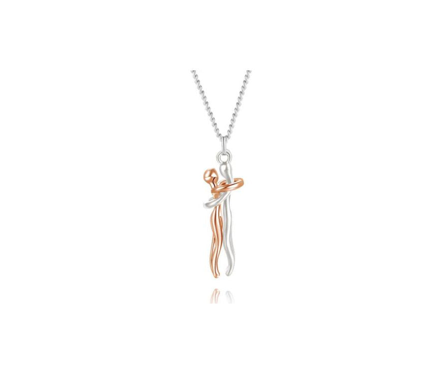 Love Hug Necklace Unisex  Valentine's Day Lover Gift