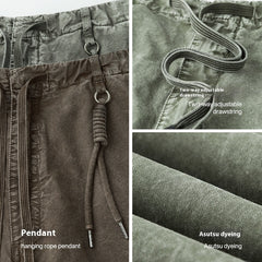 Flap  Washed Pants