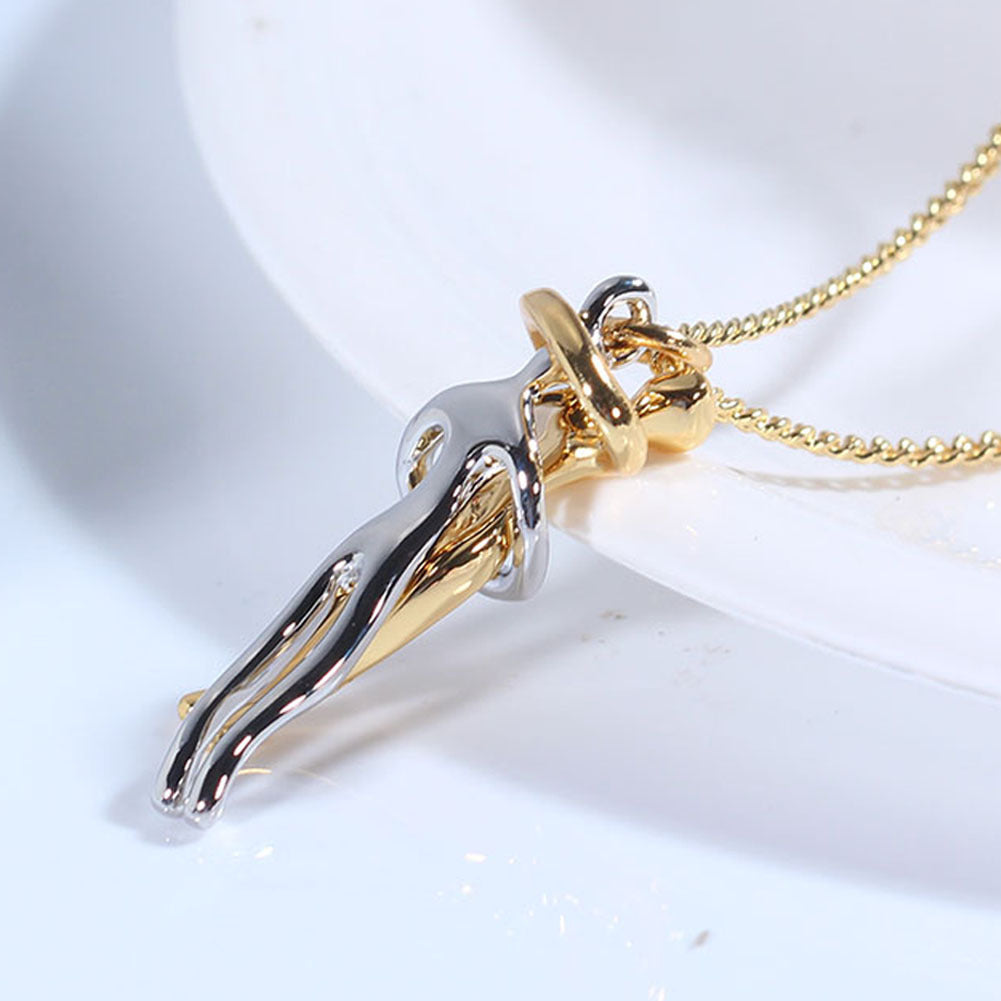 Love Hug Necklace Unisex  Valentine's Day Lover Gift