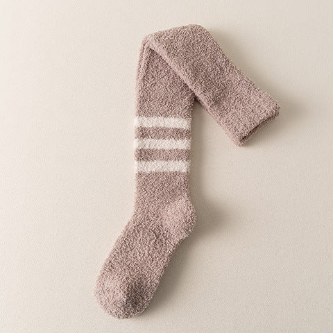 Coral Fleece  High Socks