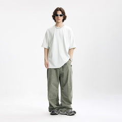 Flap  Washed Pants