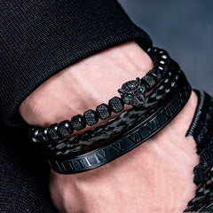 Leopard Head Set  Bracelet