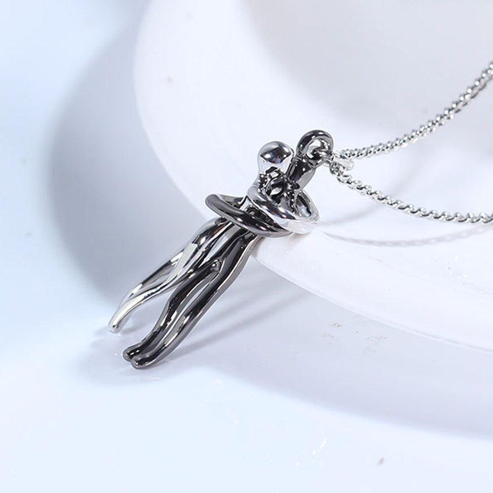 Love Hug Necklace Unisex  Valentine's Day Lover Gift
