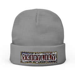SKIDYLILY-Knit Beanie   (Embroidery)