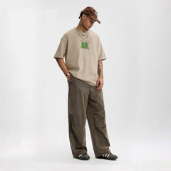 Flap  Washed Pants