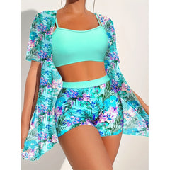 Slimming High Waiste Bikini Three Set
