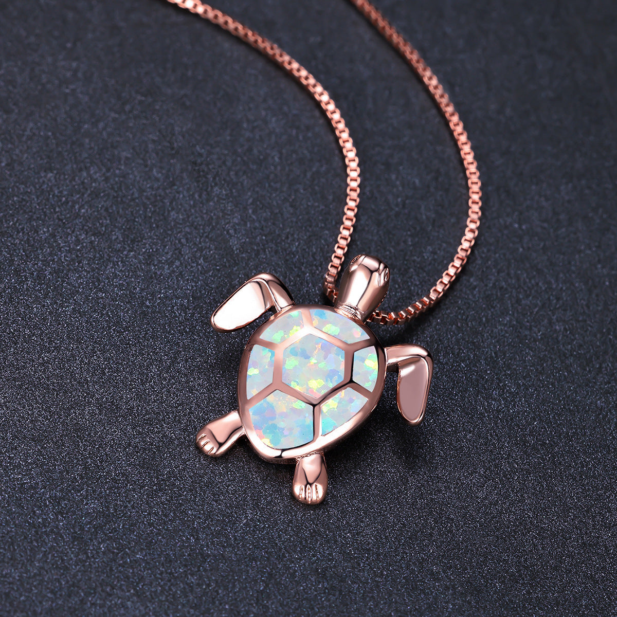 Turtle Simple Necklace Stud Earrings Set