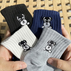 Middle Tube Cartoon Socks