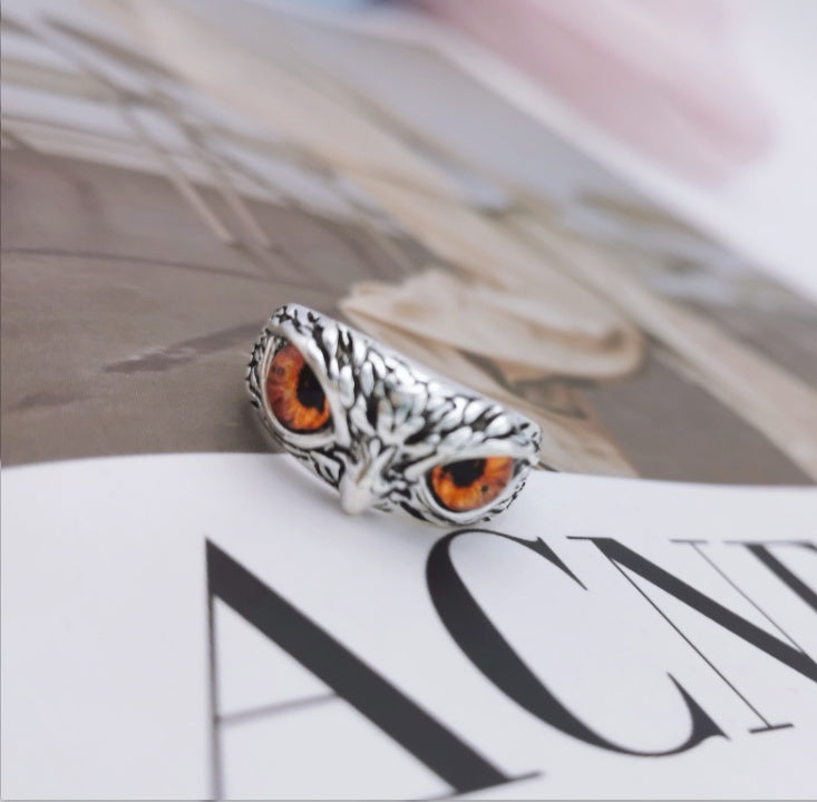 Demon Eye Owl Ring