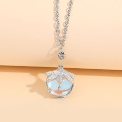 Dragonfly Crystal  Necklace