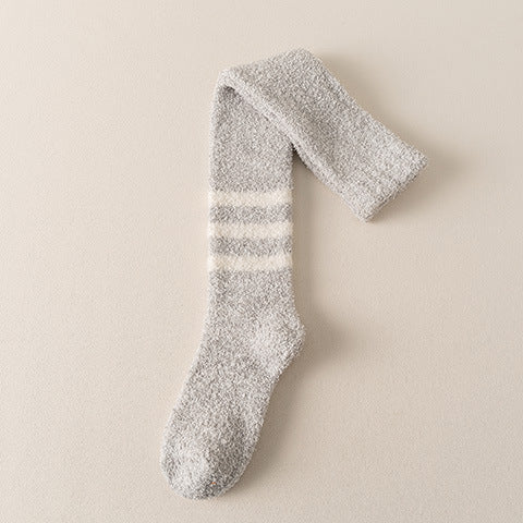 Coral Fleece  High Socks