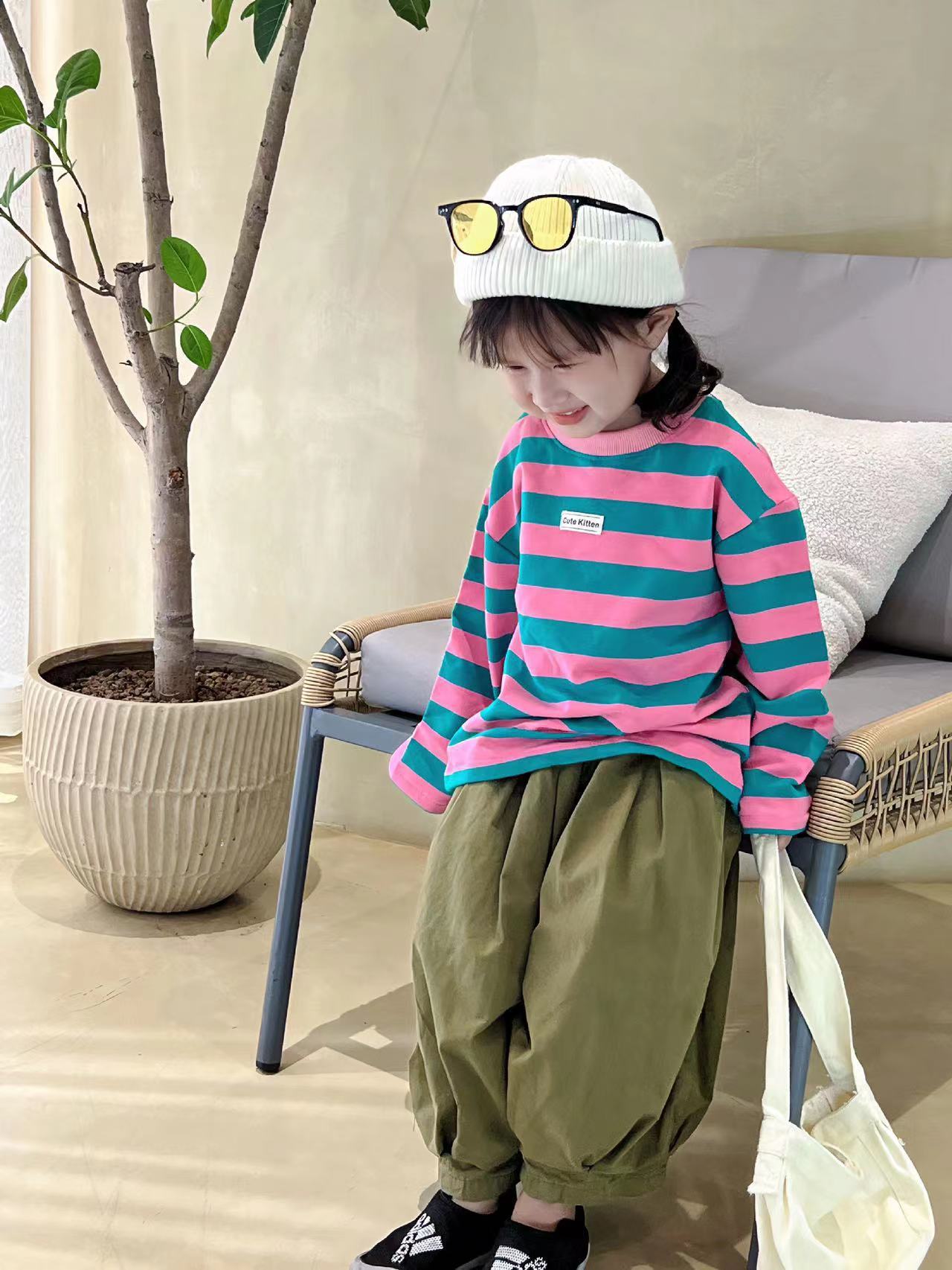 Boys And Girls Long Sleeve Bottoming Shirt