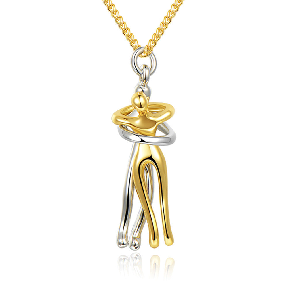 Love Hug Necklace Unisex  Valentine's Day Lover Gift