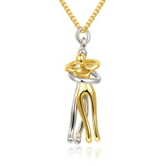 Love Hug Necklace Unisex  Valentine's Day Lover Gift