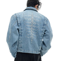 Rivet Backbone Denim Coat