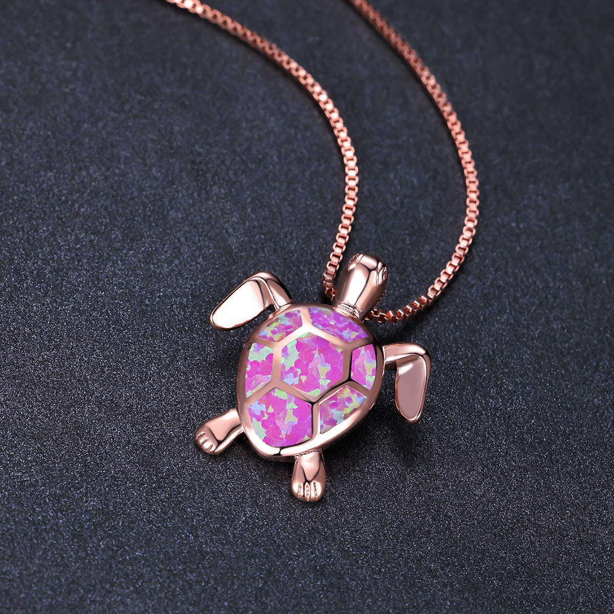 Turtle Simple Necklace Stud Earrings Set