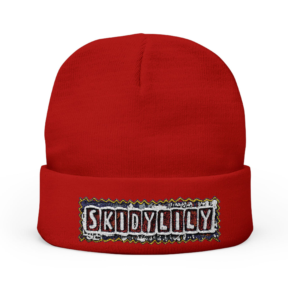 SKIDYLILY-Knit Beanie   (Embroidery)