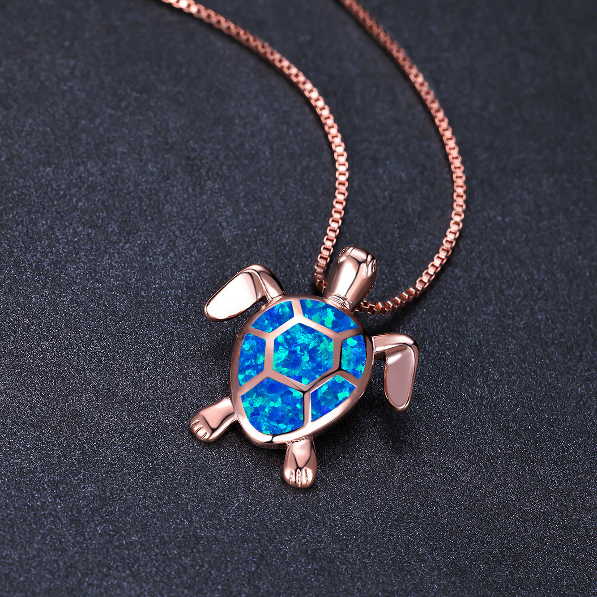 Turtle Simple Necklace Stud Earrings Set