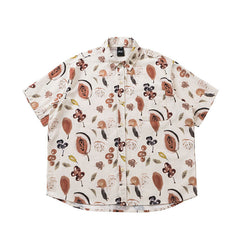 Flower Short Sleeve Unisex Style Shirt