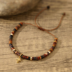 Emperor Stone  Beads Weave Bracelet