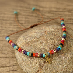Emperor Stone  Beads Weave Bracelet