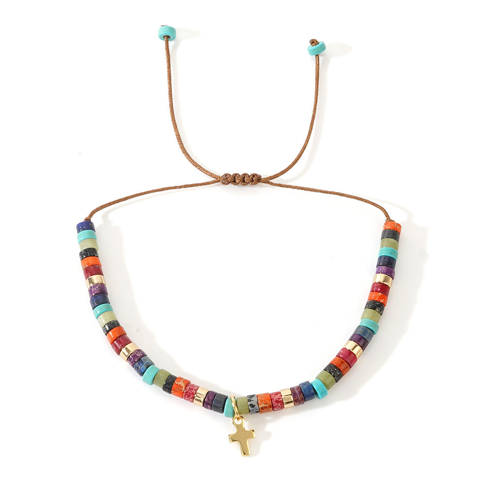 Emperor Stone  Beads Weave Bracelet