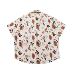 Flower Short Sleeve Unisex Style Shirt