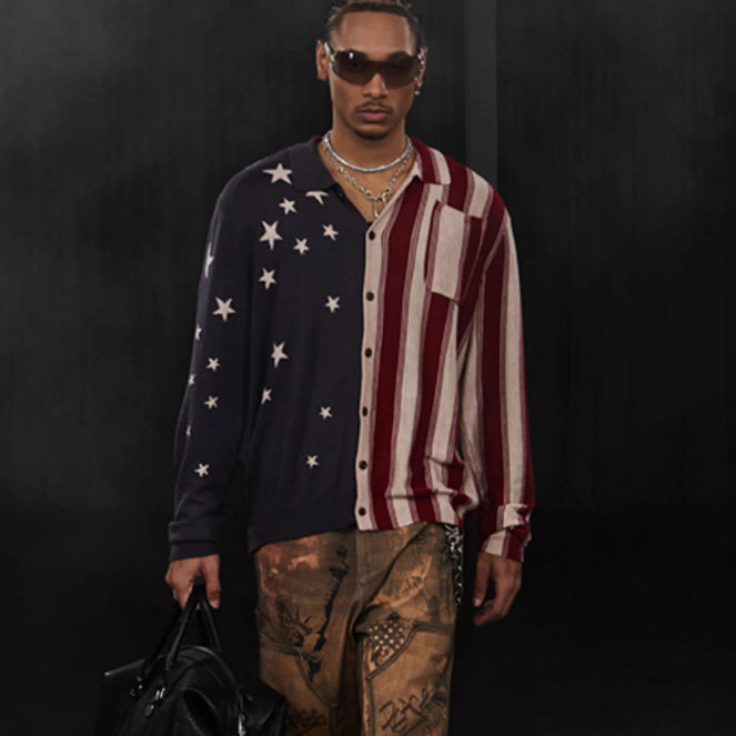 American Wide Long-sleeved Shirt