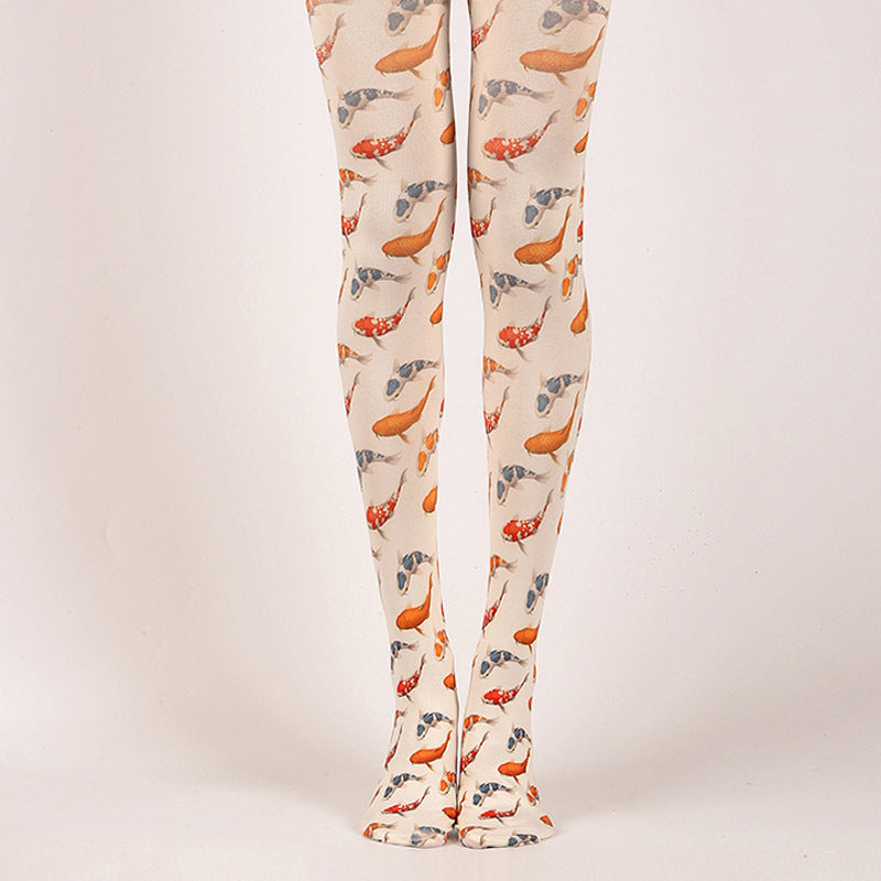 Auspicious Koi  Pantyhose