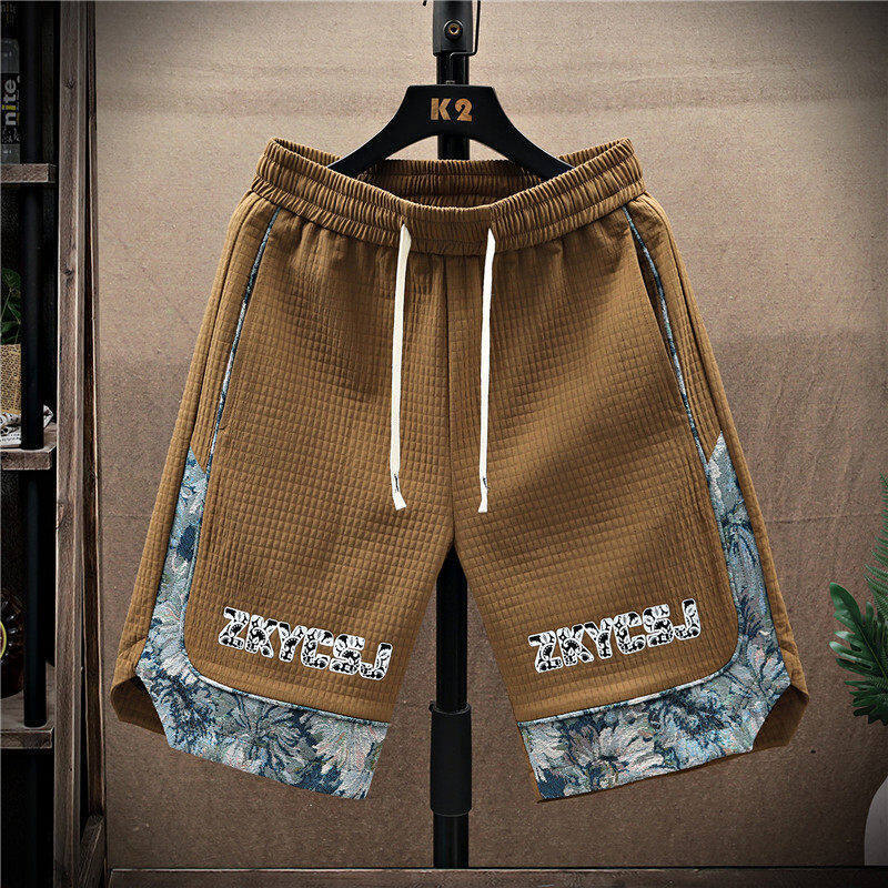 Printed Men's Loose Plus Size Shorts