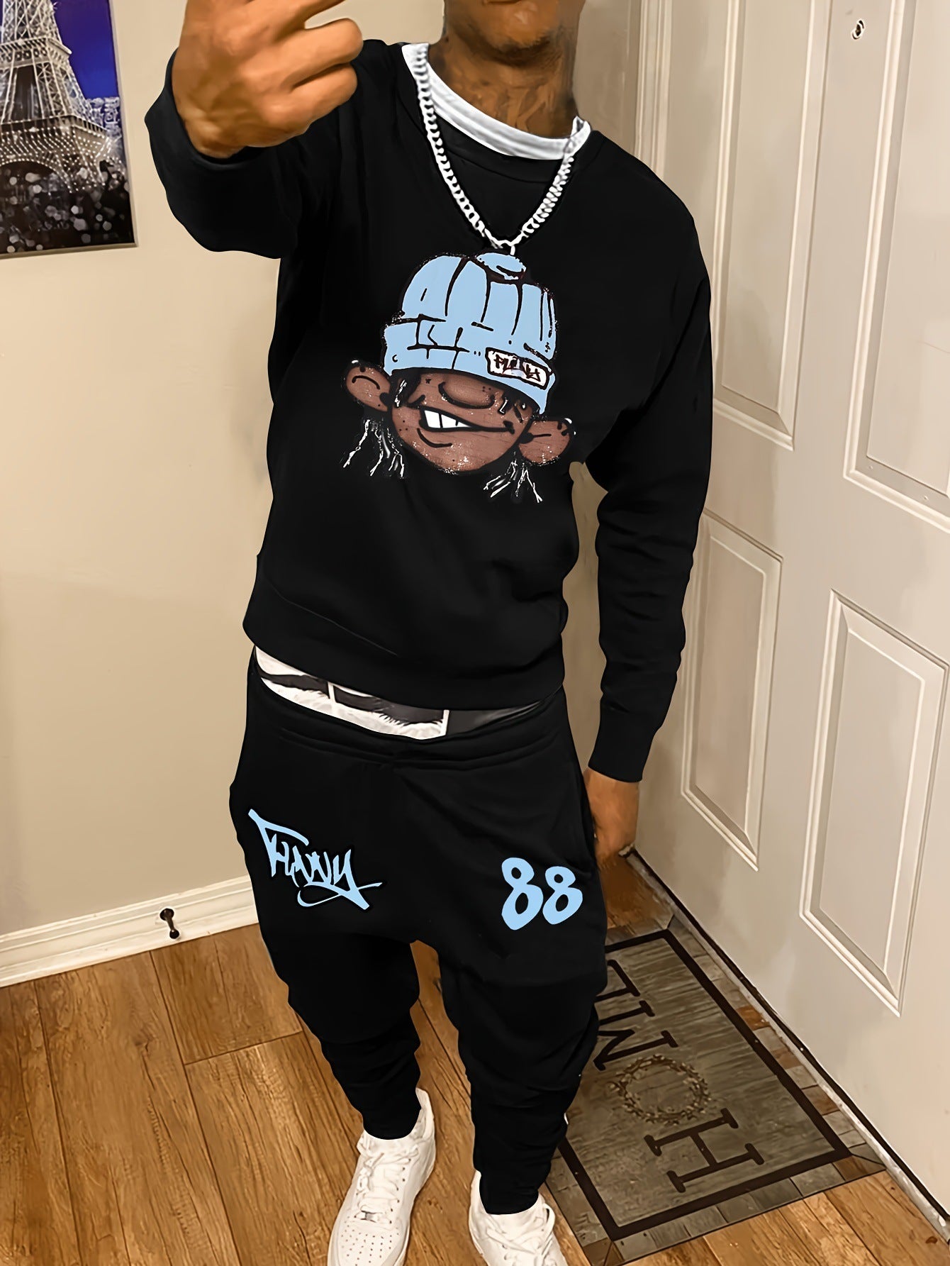 Necka Sweater Pants Suit