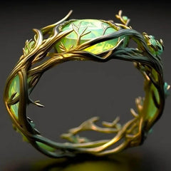 Malachite Oval Ring