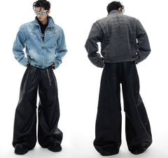 Rivet Backbone Denim Coat