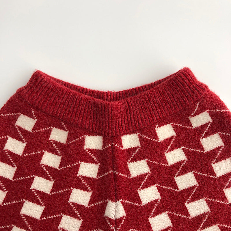 Christmas Sweater Knitting Suit