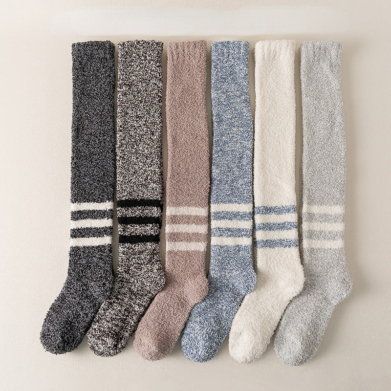 Coral Fleece  High Socks